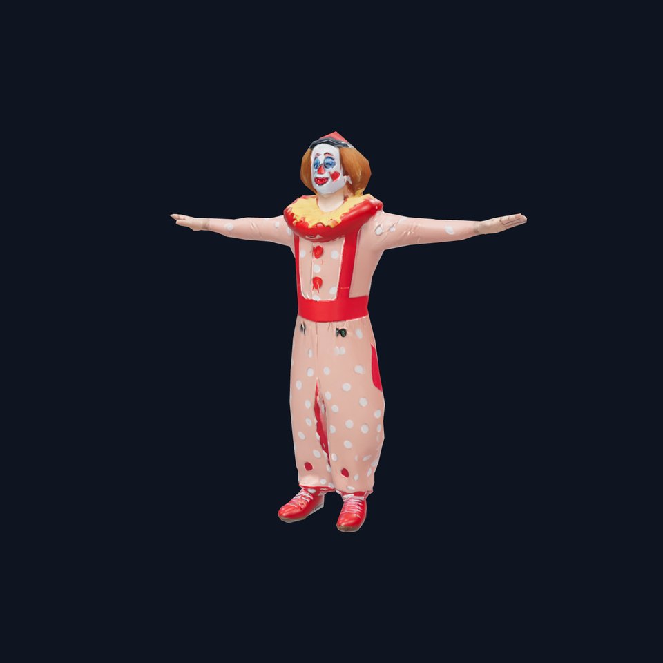 Cheerful Clown Outfit model pack